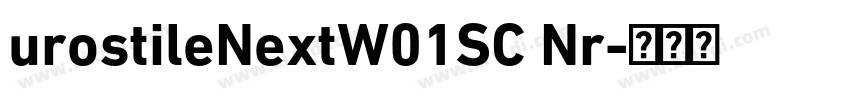 urostileNextW01SC Nr字体转换